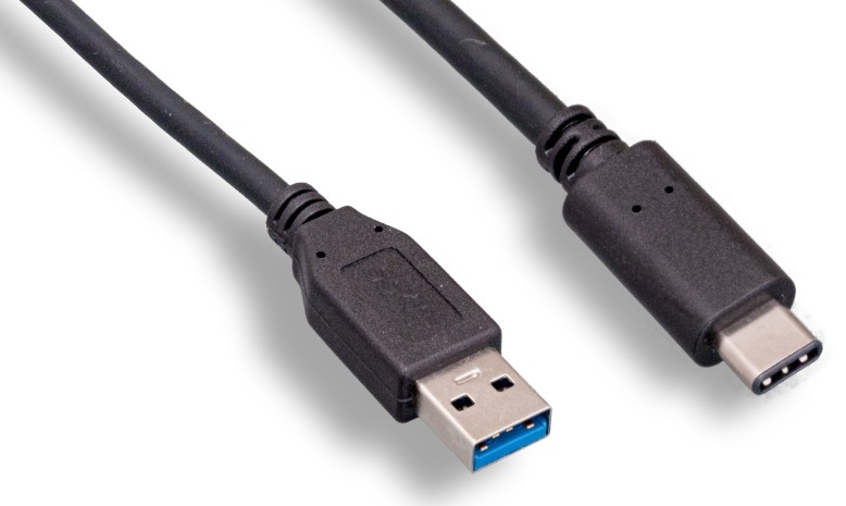 Liberty E-USB3.1AC-1M 1m USB3.1 A to C Pre-Made Cable, Black